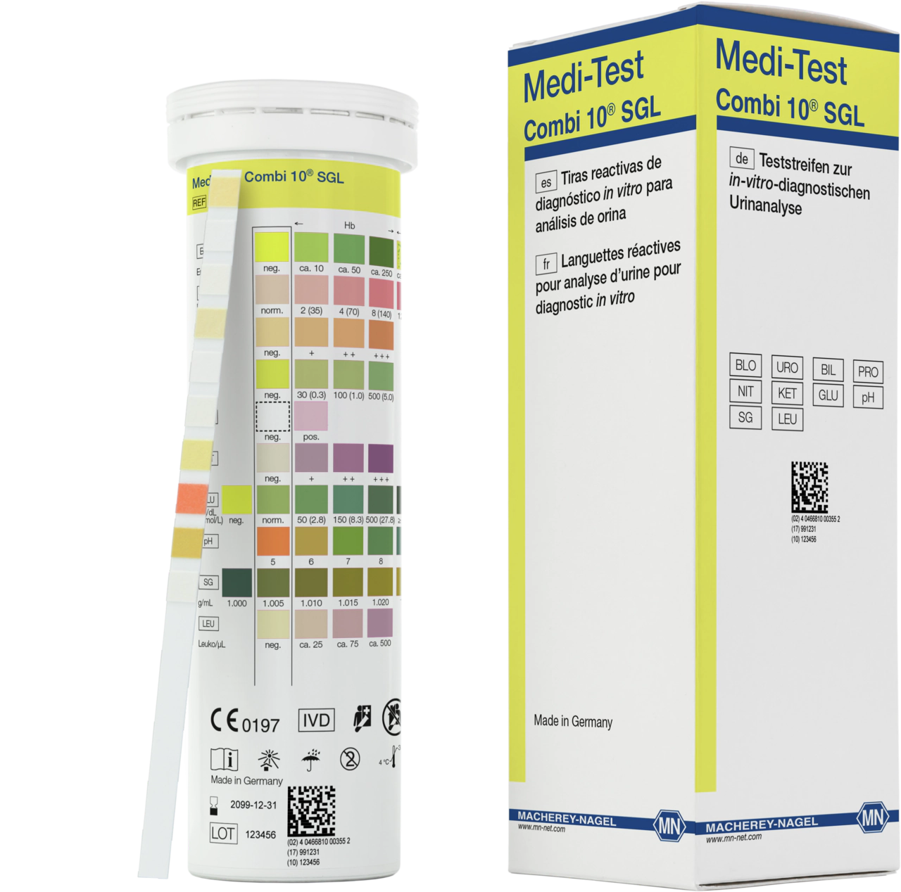 Urine test strips, Medi-Test Combi 10SGL