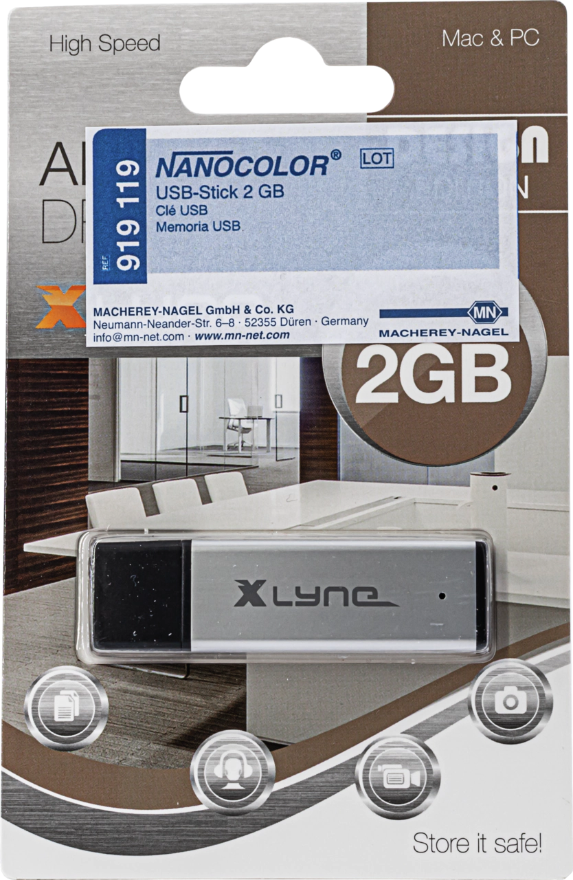 NANOCOLOR USB stick, 2 GB