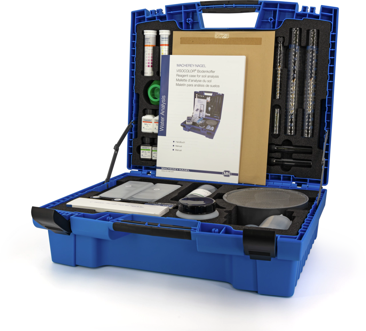 VISOCOLOR Reagent case for soil analysis