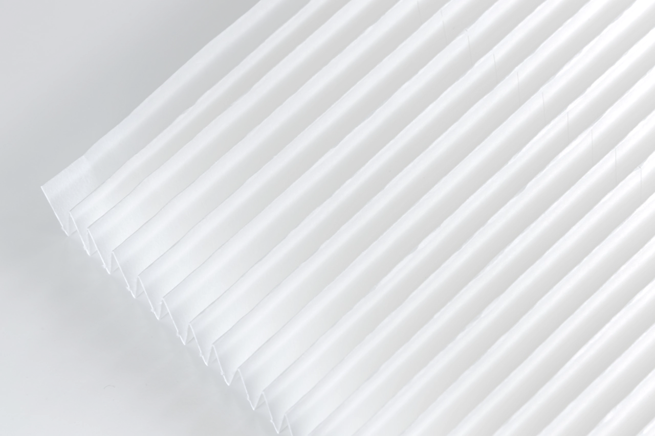 Pleated strips, MN 7229, Seed germination, Smooth, White