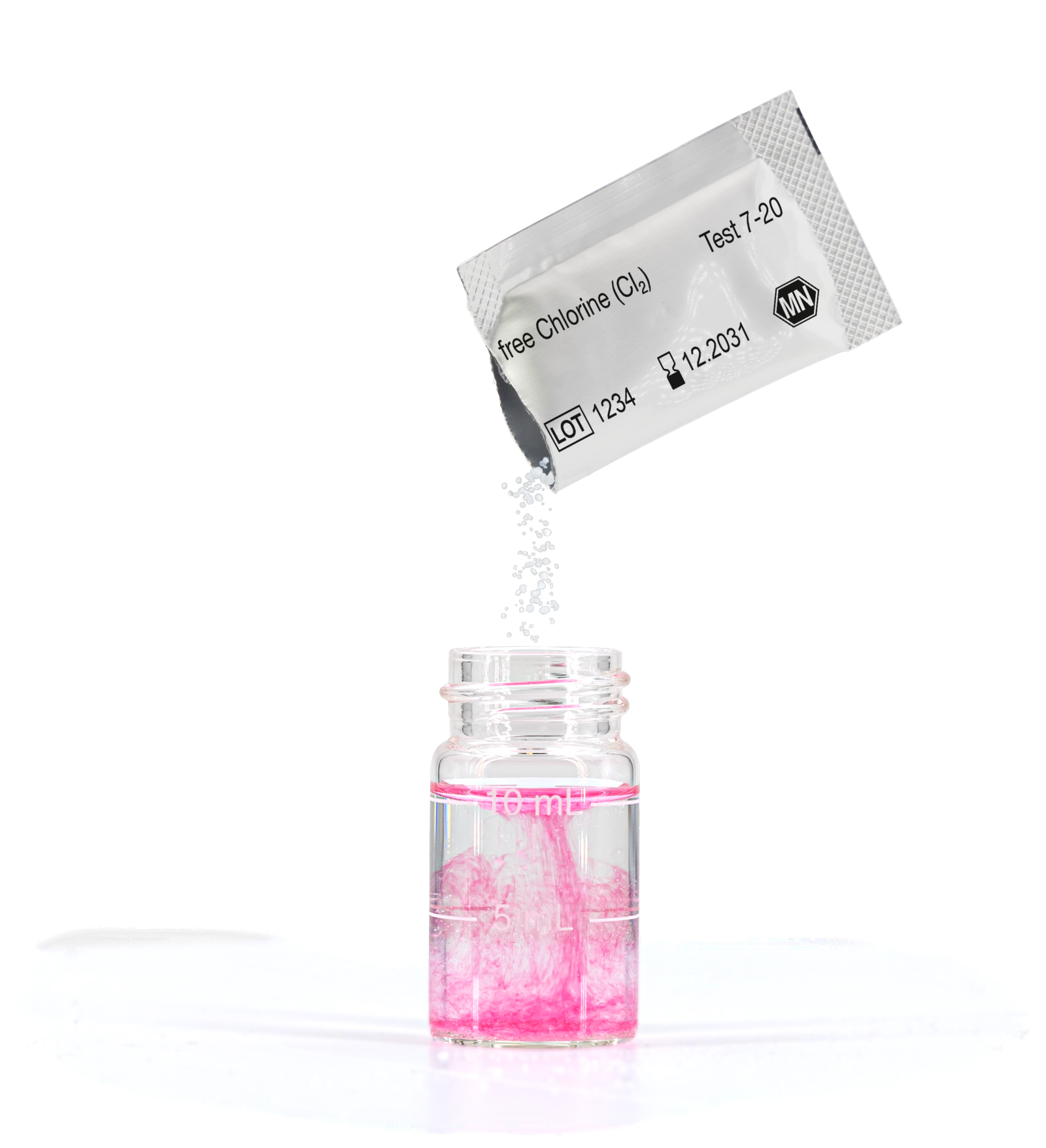 Reagents VISOCOLOR Powder Pillows free Chlorine, 100 tests, photometric test