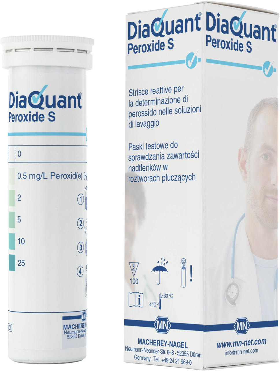 Semi-quantitative test strips DiaQuant Peroxide S