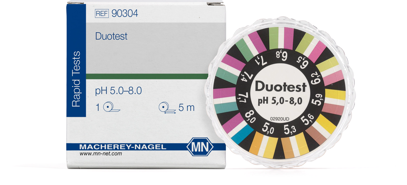 pH test strips, PEHANON 5.2-6.8, for colored samples, MN pH test strips, PEHANON 5.2-6.8, for colored samples, MN