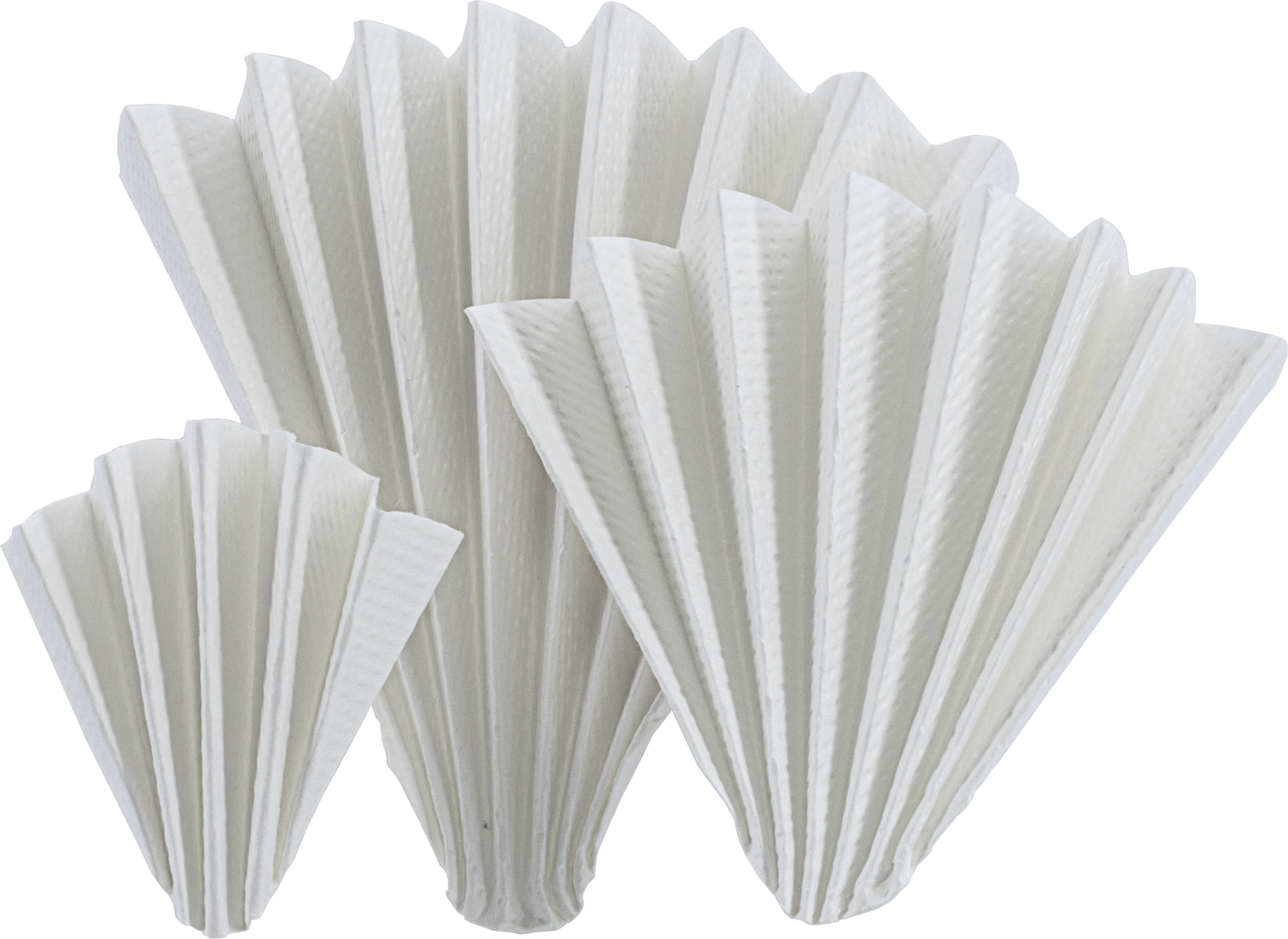 Folded filter papers, MN 614, Qualitative, Medium, (20 s), Embossed