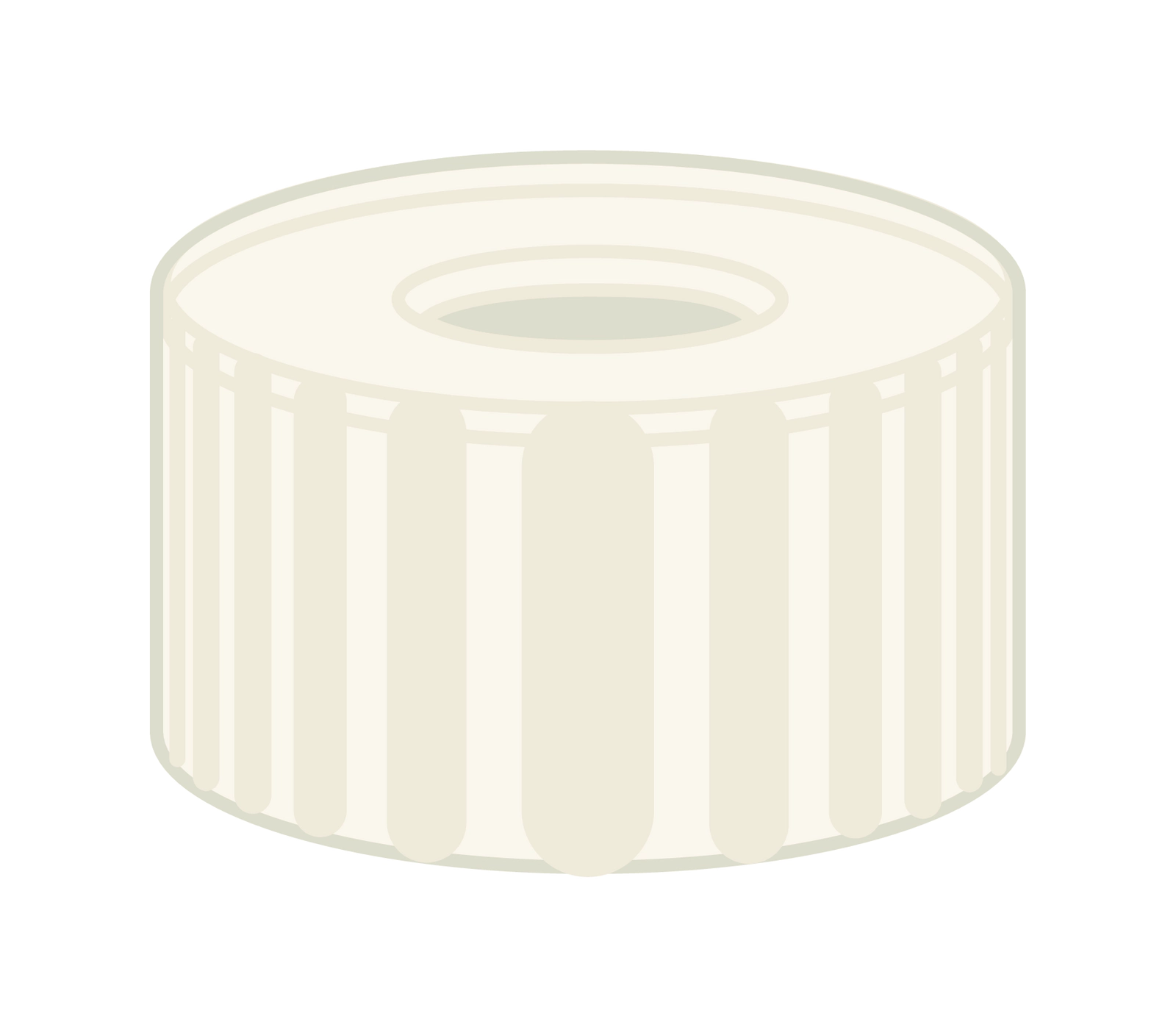 Screw closure, N 9, PP, transparent, center hole, no liner