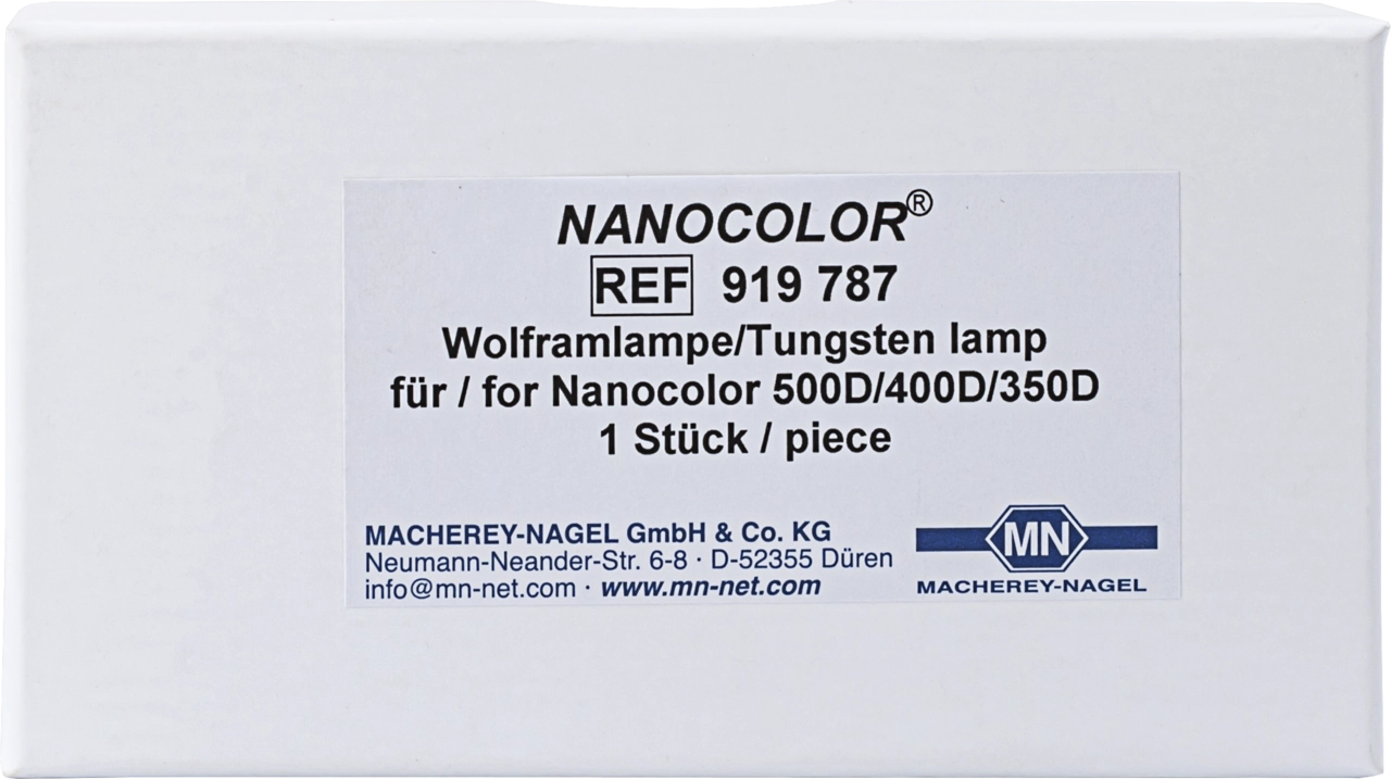 Tungsten lamp for NANOCOLOR 500 D