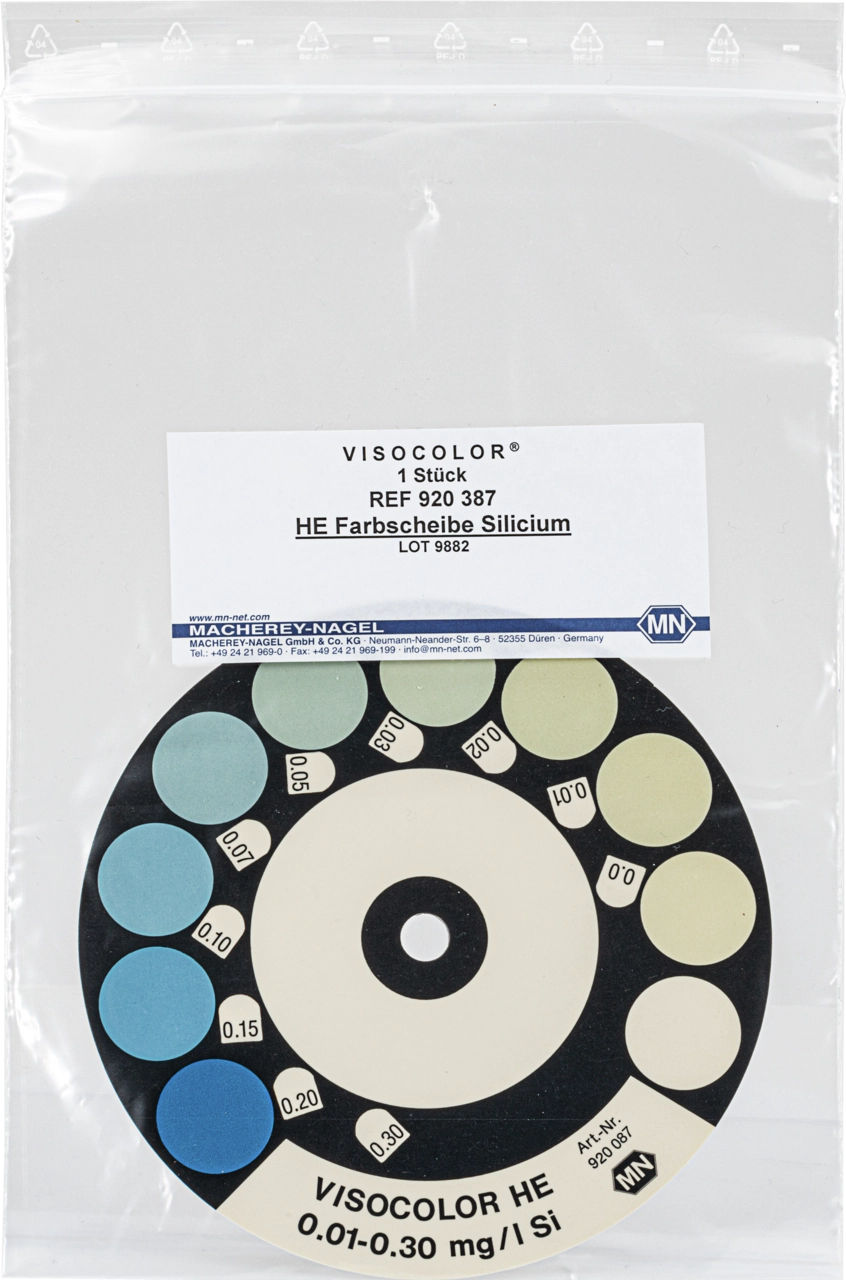 Color comparison disc for VISOCOLOR HE Silica