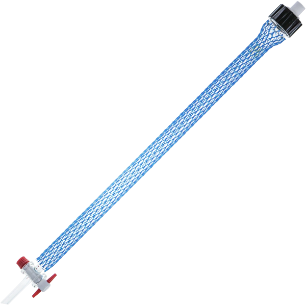 Flash chromatography column, glass,complete with adaptor,400 mm L,20 mm ID,empty