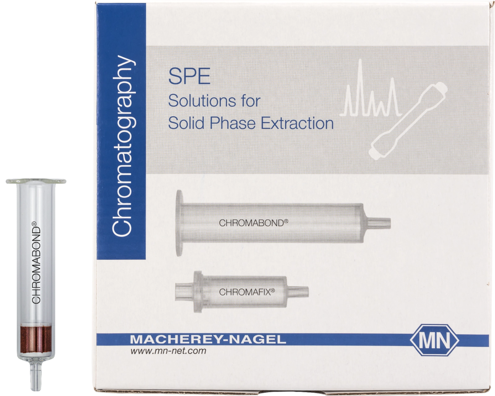 SPE glass column, CHROMABOND HR-P, 50–100 µm, 6 mL/500 mg