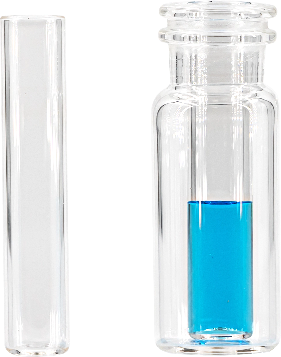 Micro-insert, N 9|N 10|N 11, 6.0x31.0 mm, 0.3 mL, flat bottom, clear