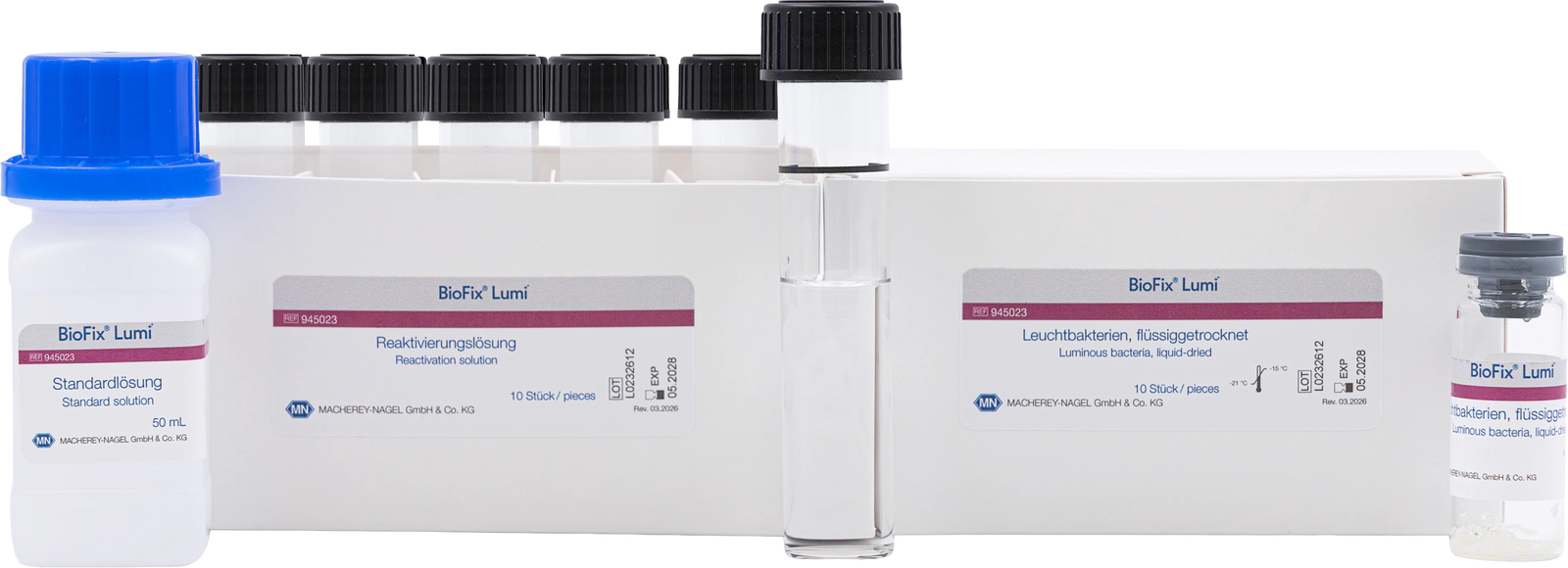 BioFix Lumi luminous bacteria, liquid-dried, 10 tubes for 200 tests