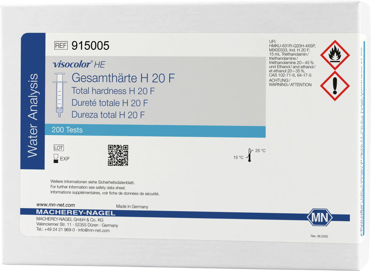 Titrimetric test kit VISOCOLOR HE Total hardness H 20 F