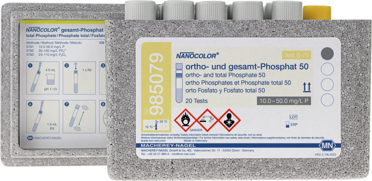 Tube test NANOCOLOR ortho- and total-Phosphate 50