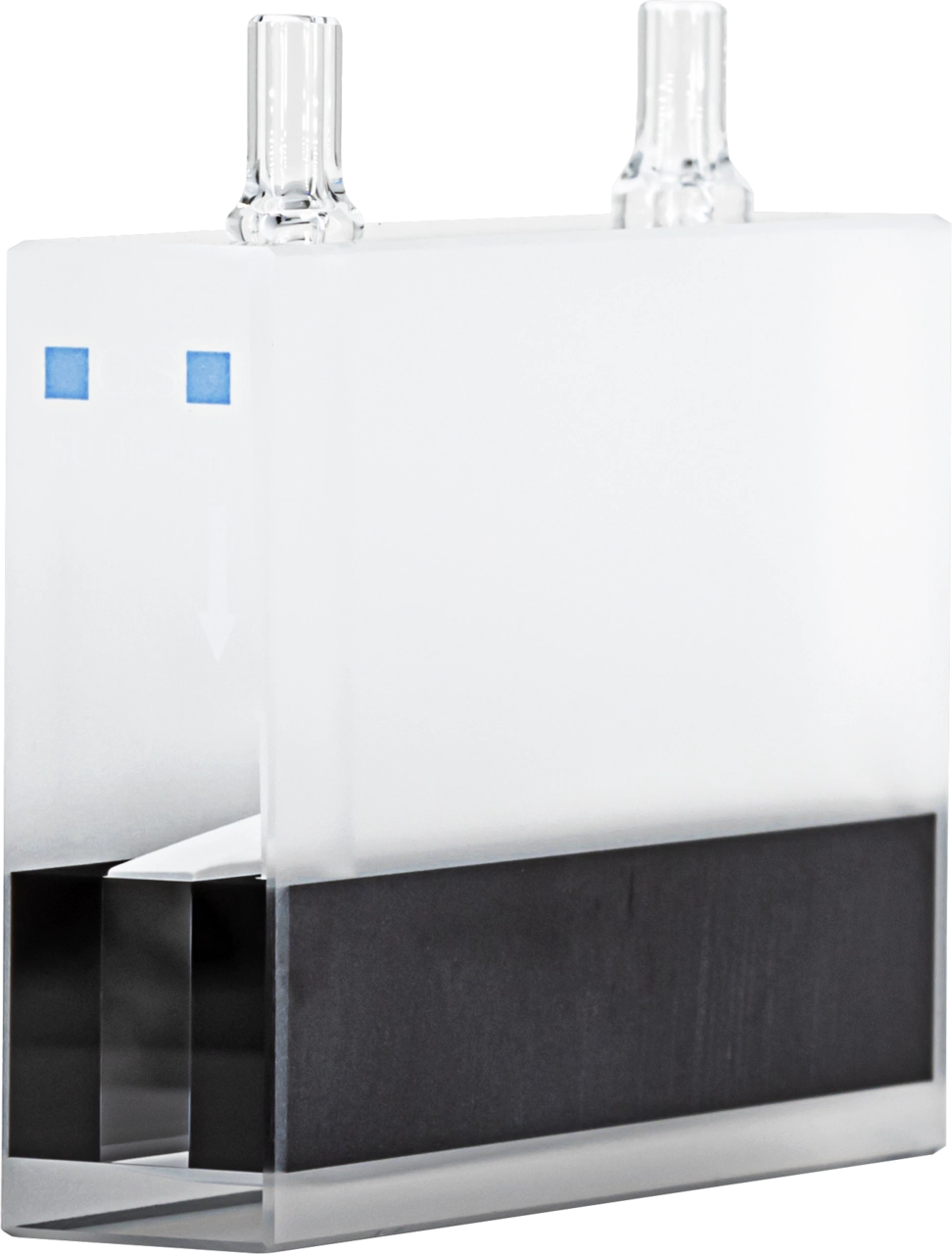 Flow cuvette, quartz glass, 50 mm