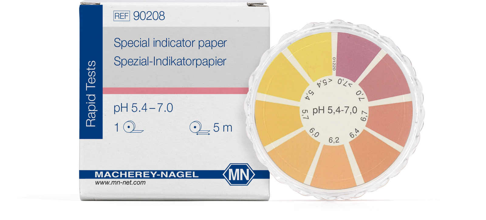 Special indicator paper pH 5.4–7.0, reel