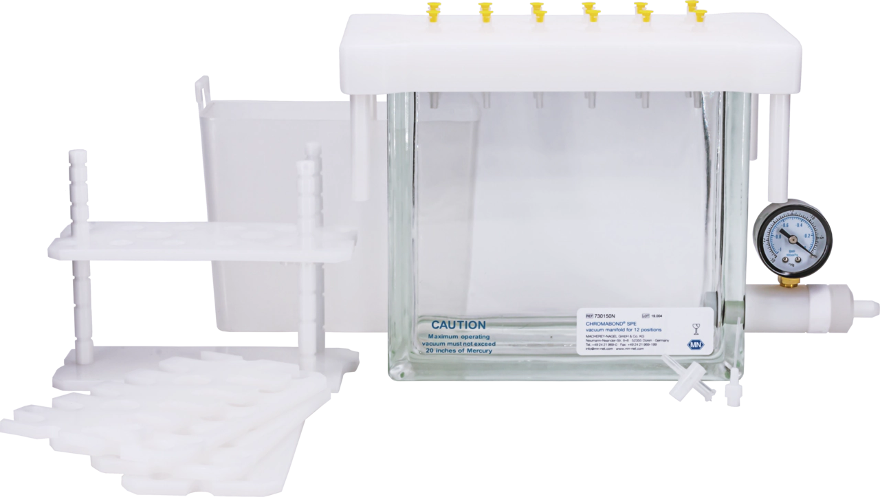 CHROMABOND SPE vacuum manifold for 12 positions, complete
