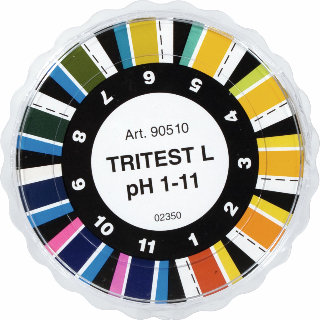 pH test paper Tritest L pH 1–11, three indicator zones and hydrophobic barriers