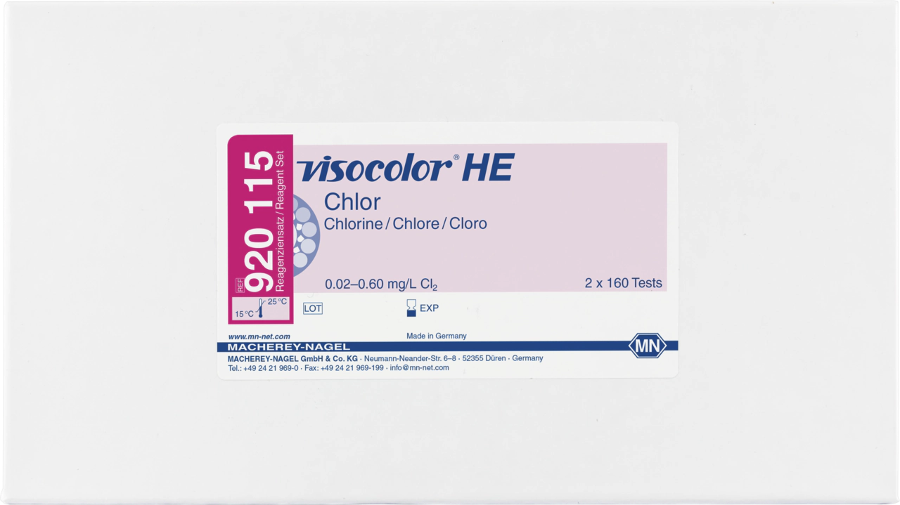 Colorimetric test kit VISOCOLOR HE Chlorine, refill pack