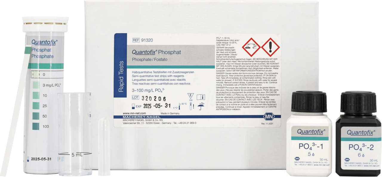 Semi-quantitative test strips QUANTOFIX Phosphate