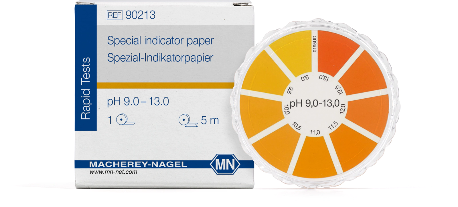 Special indicator paper pH 9.0–13.0, reel