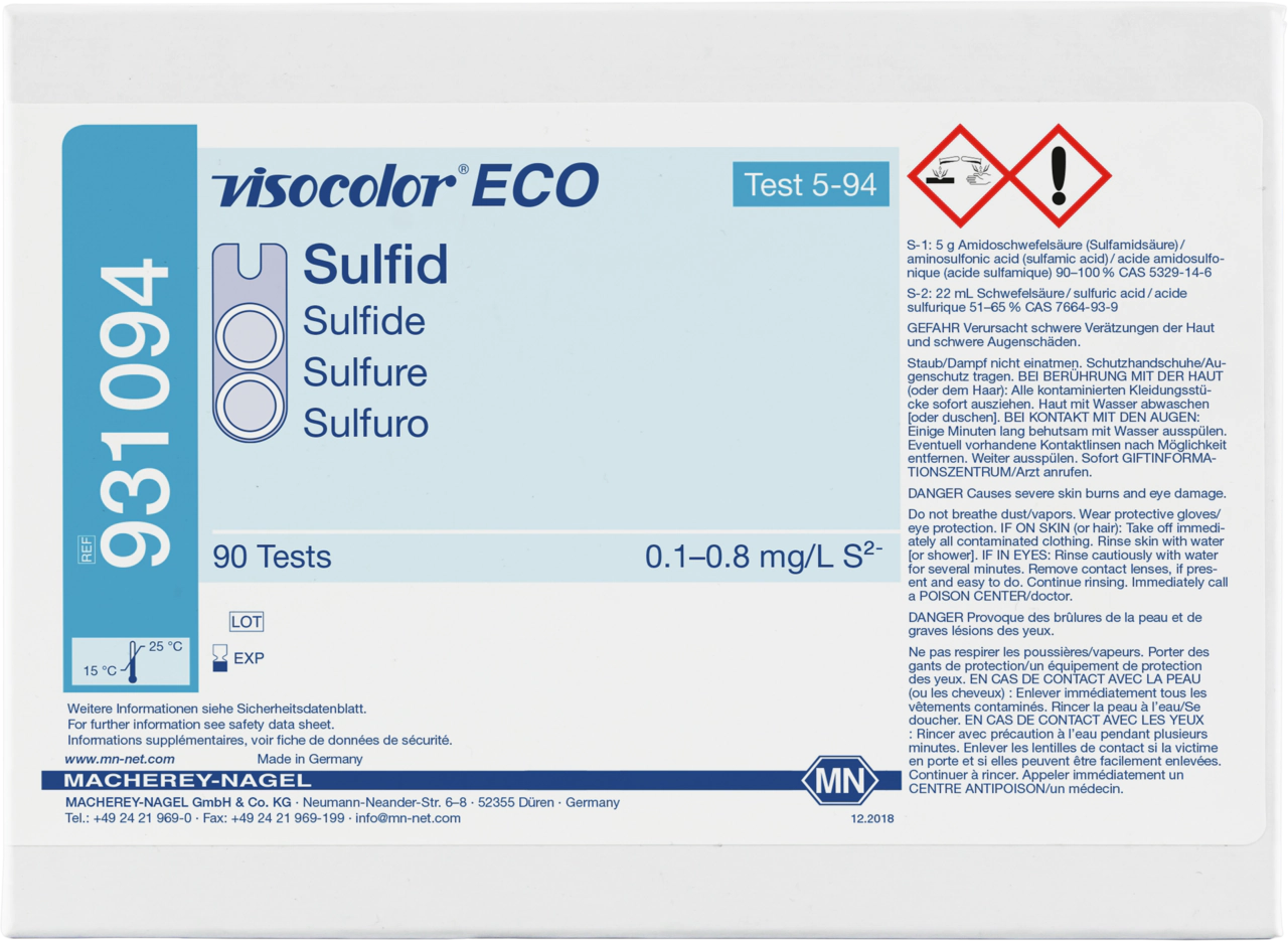 Colorimetric test kit VISOCOLOR ECO Sulfide