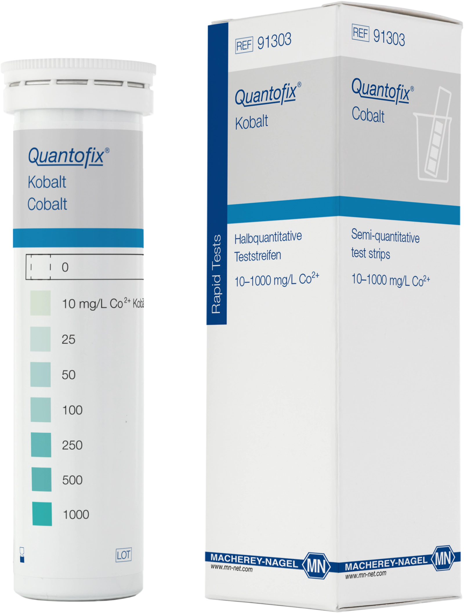 Semi-quantitative test strips QUANTOFIX Cobalt
