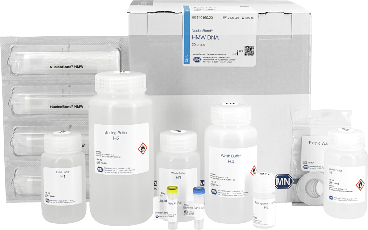 NucleoBond HMW DNA, high molecular weight DNA from diverse sample materials