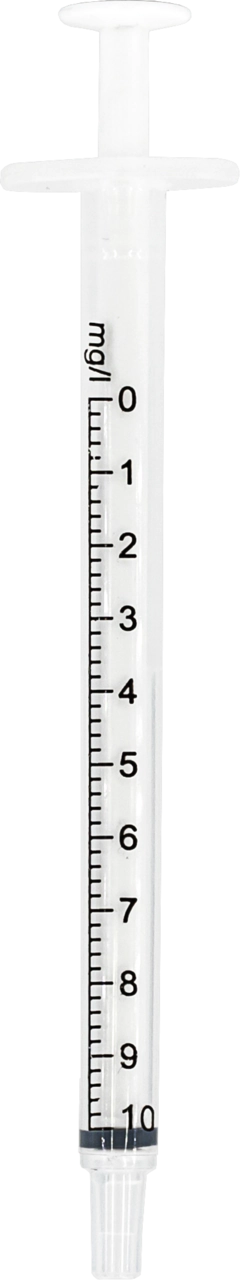 Titration syringe for VISOCOLOR HE Oxygen SA 10