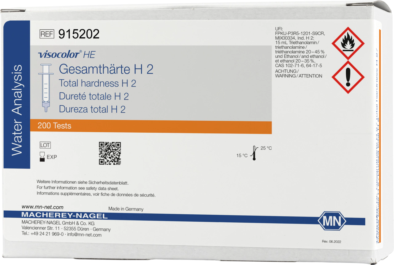 Titrimetric test kit VISOCOLOR HE Total hardness H 2, refill pack