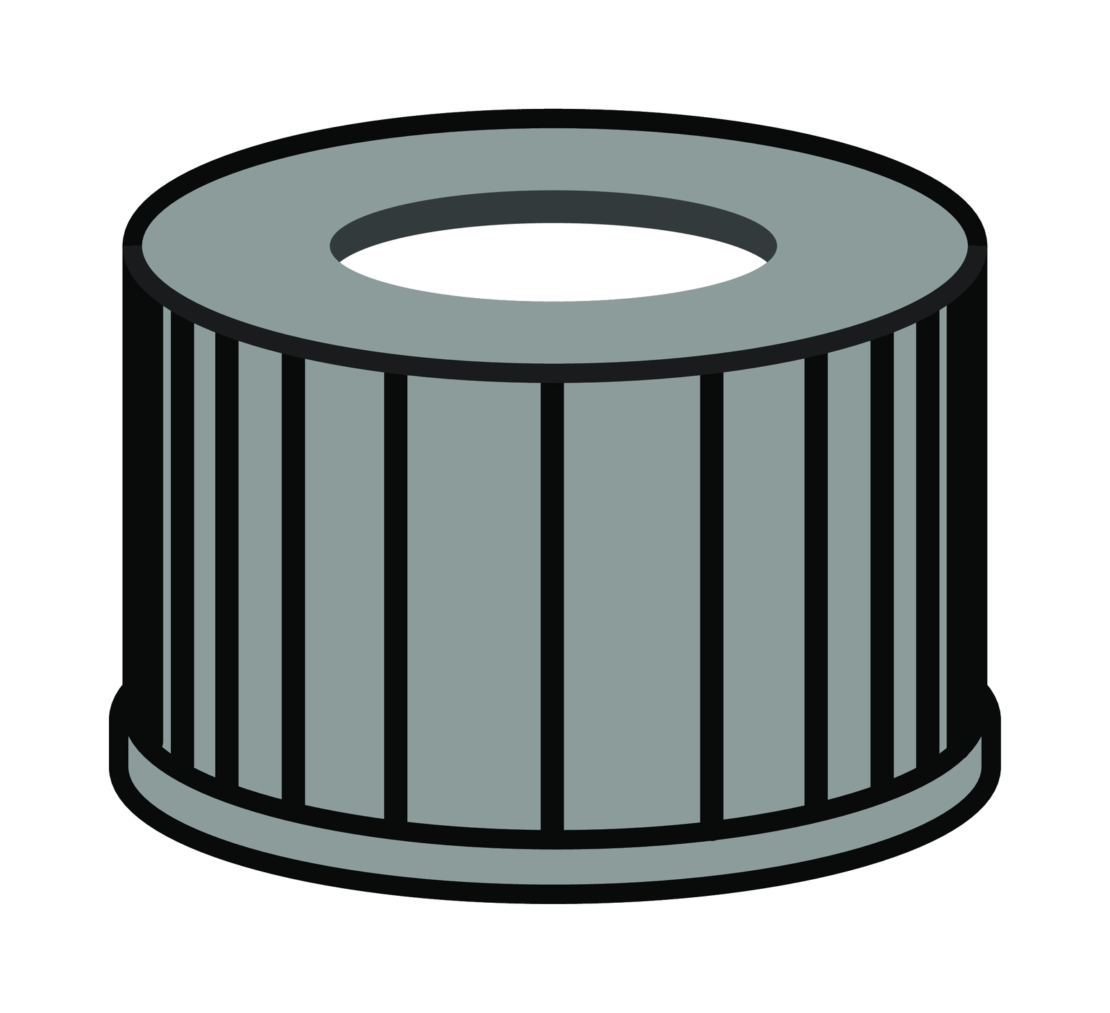 Pre-sealed vial-closure combination screw N 13 (702962 + 702926)