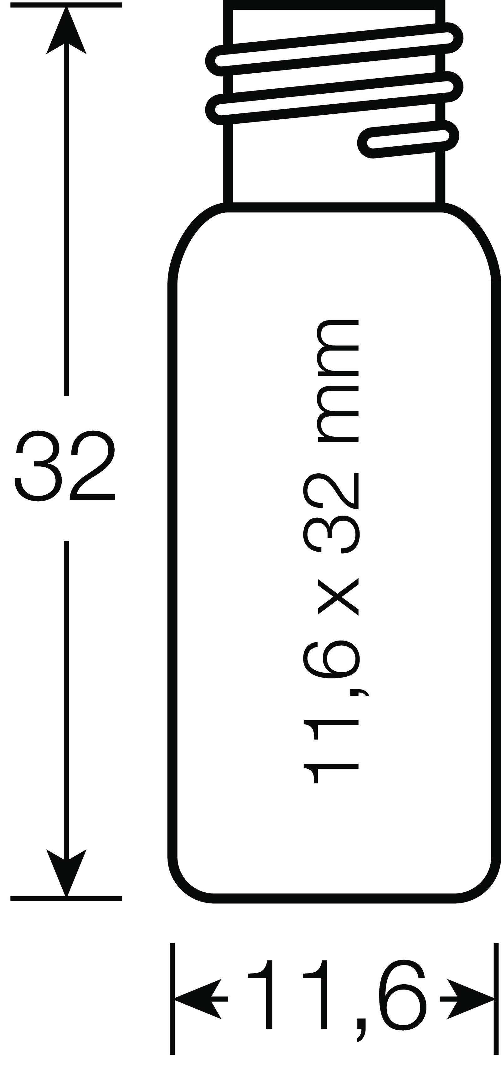 Vial Kit screw N 8 (70213 + 702437)