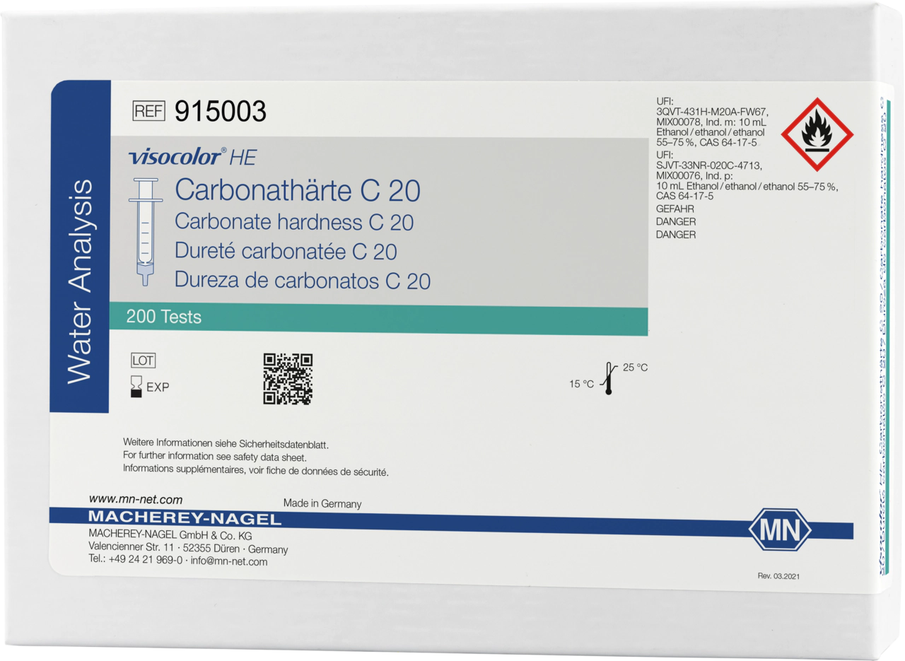 Titrimetric test kit VISOCOLOR HE Carbonate hardness C 20
