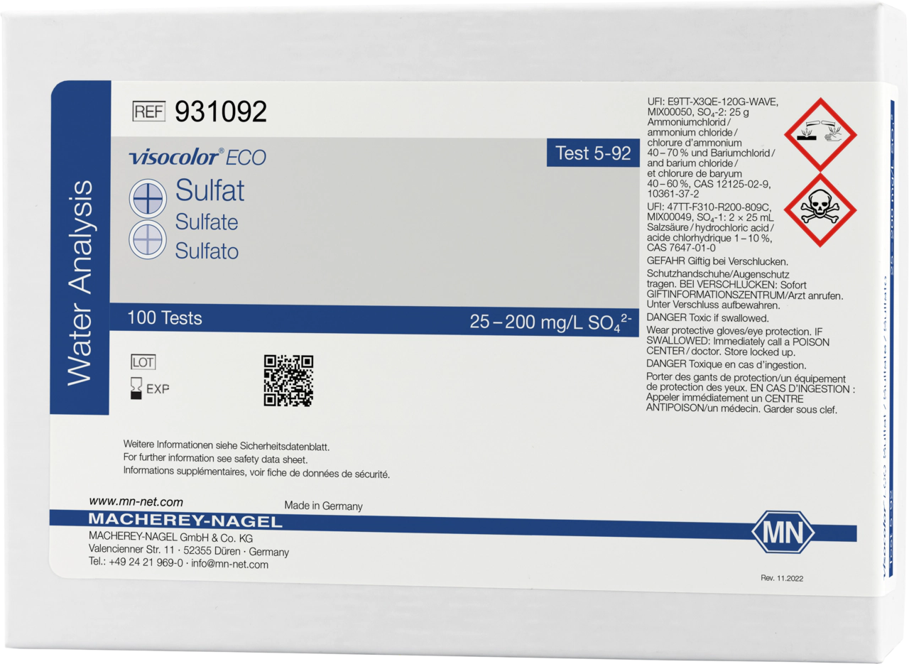 Colorimetric test kit VISOCOLOR ECO Sulfate