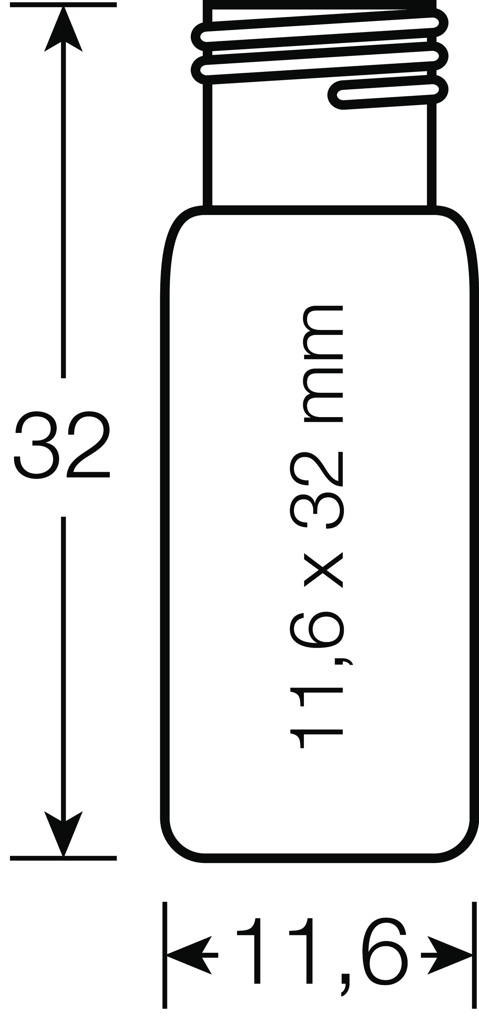 Vial Kit screw N 9 (702282 + 702287.1)