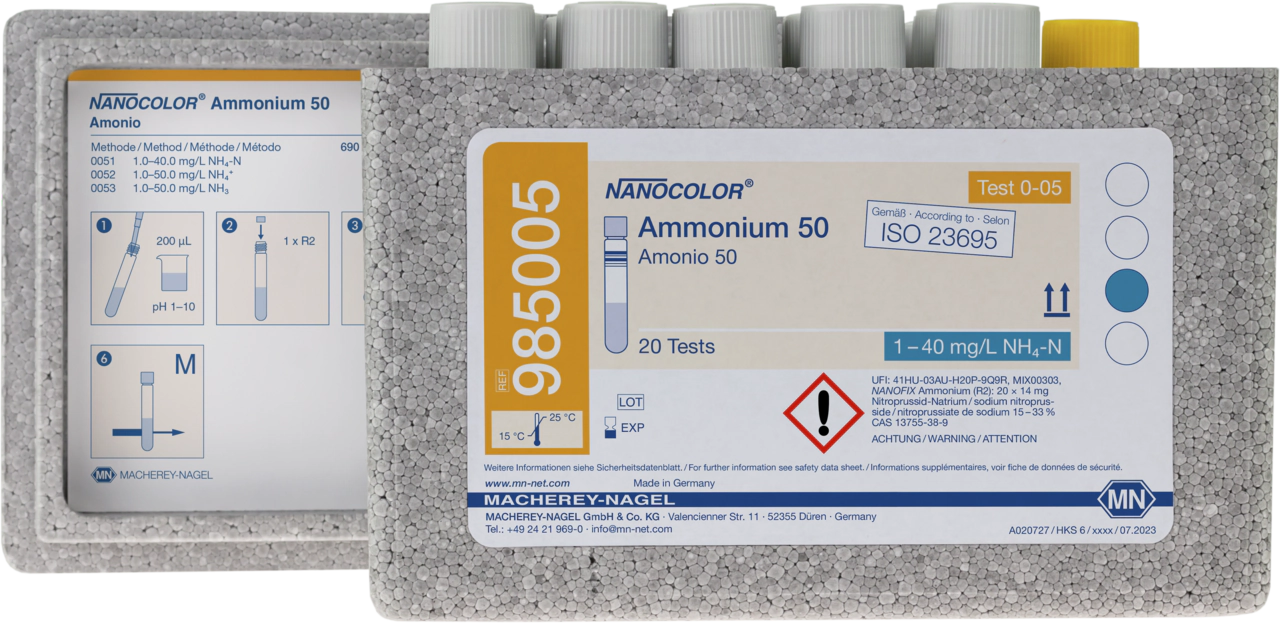 Tube test NANOCOLOR Ammonium 50