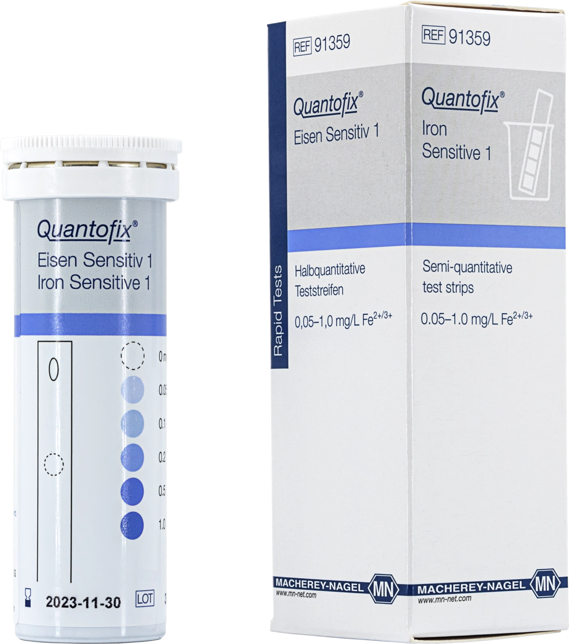 Semi-quantitative test strips QUANTOFIX Iron Senstivie 1