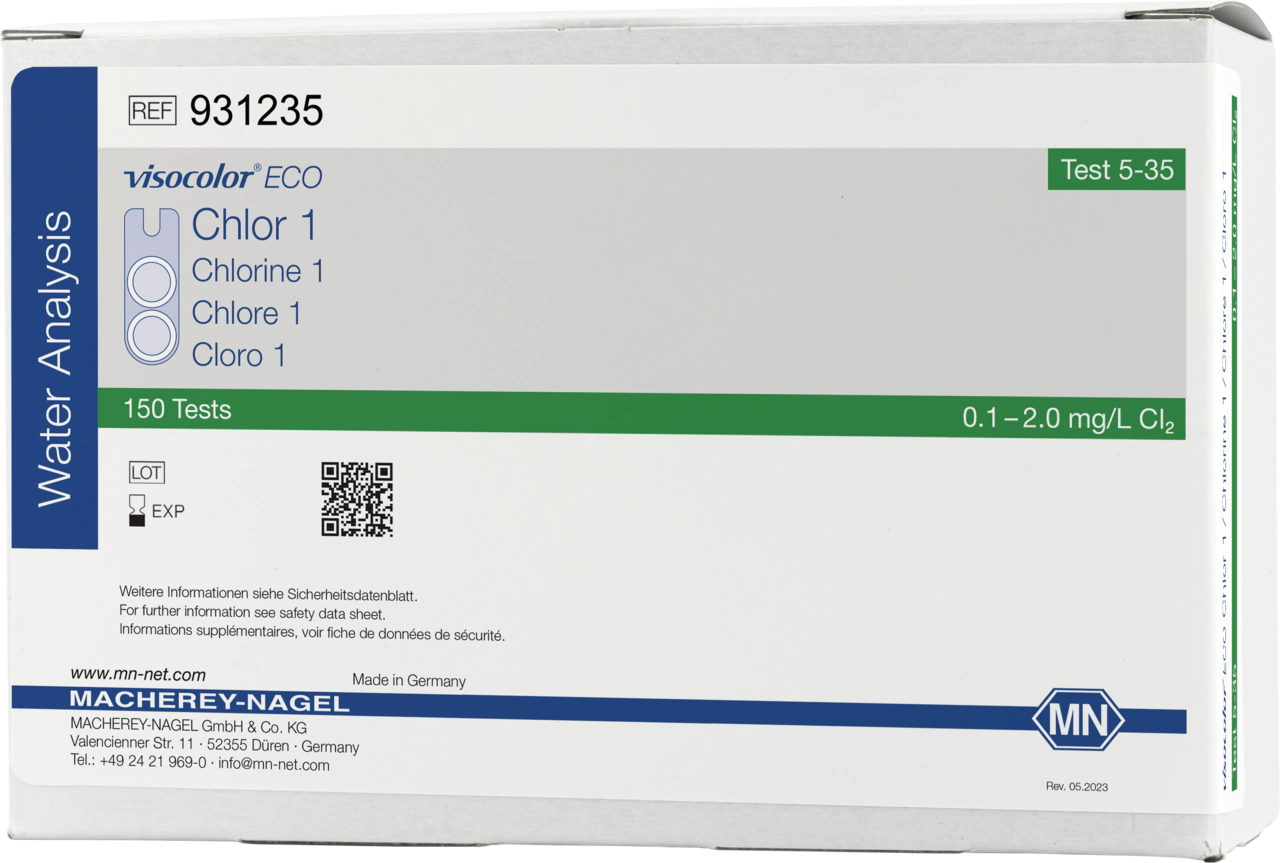 Colorimetric test kit VISOCOLOR ECO Chlorine 1, free and total, refill pack
