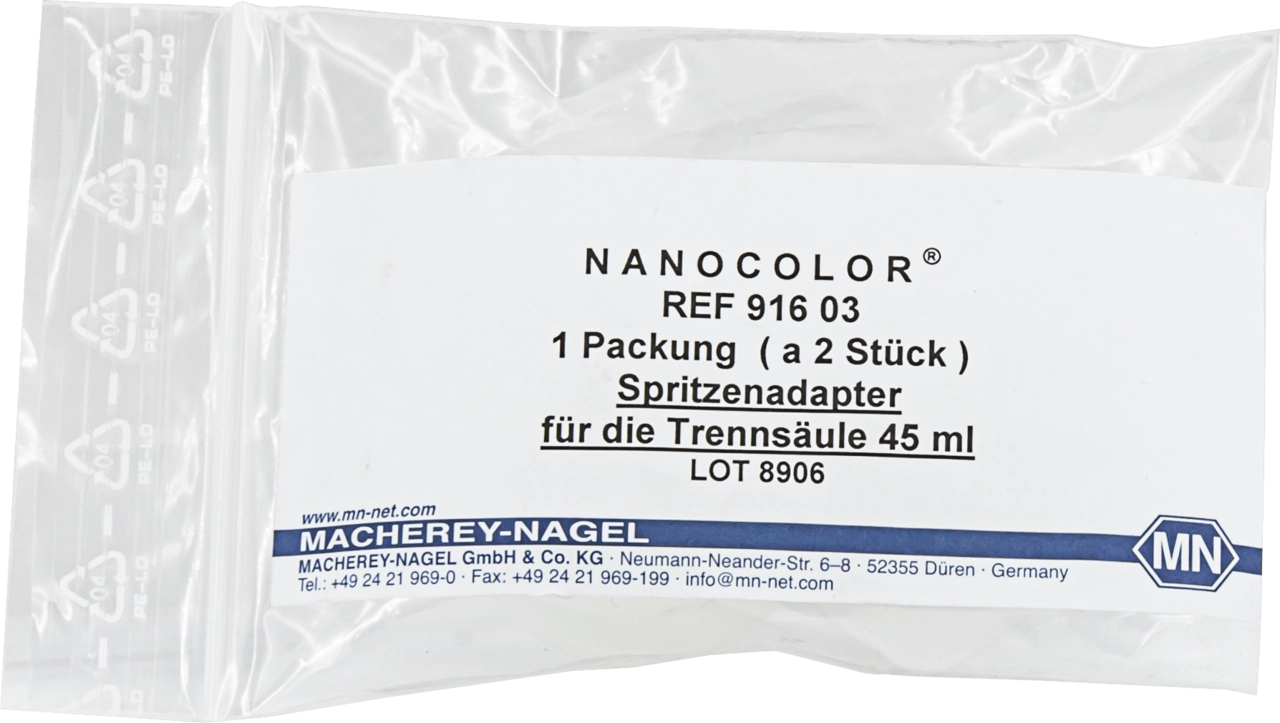 Syringe adaptor for 45 mL CHROMABOND columns