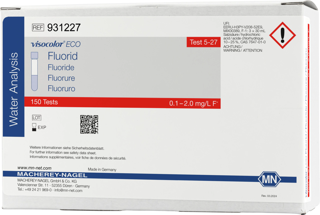 Colorimetric test kit VISOCOLOR ECO Fluoride, refill pack