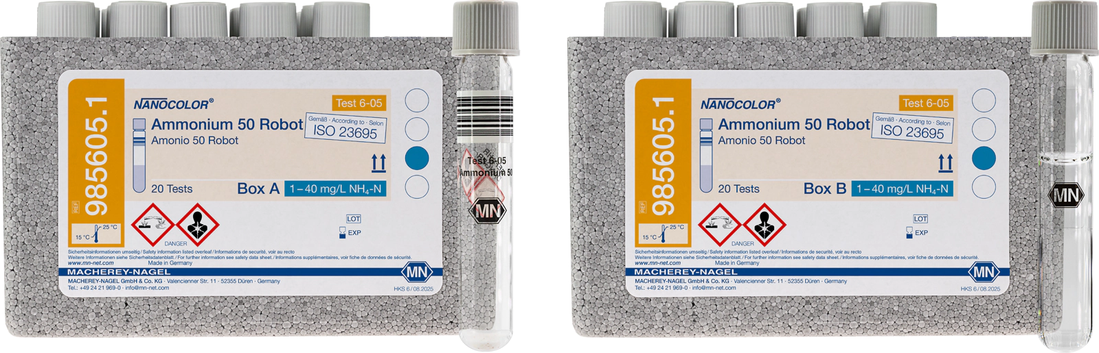 Tube test NANOCOLOR Ammonium 50 Robot