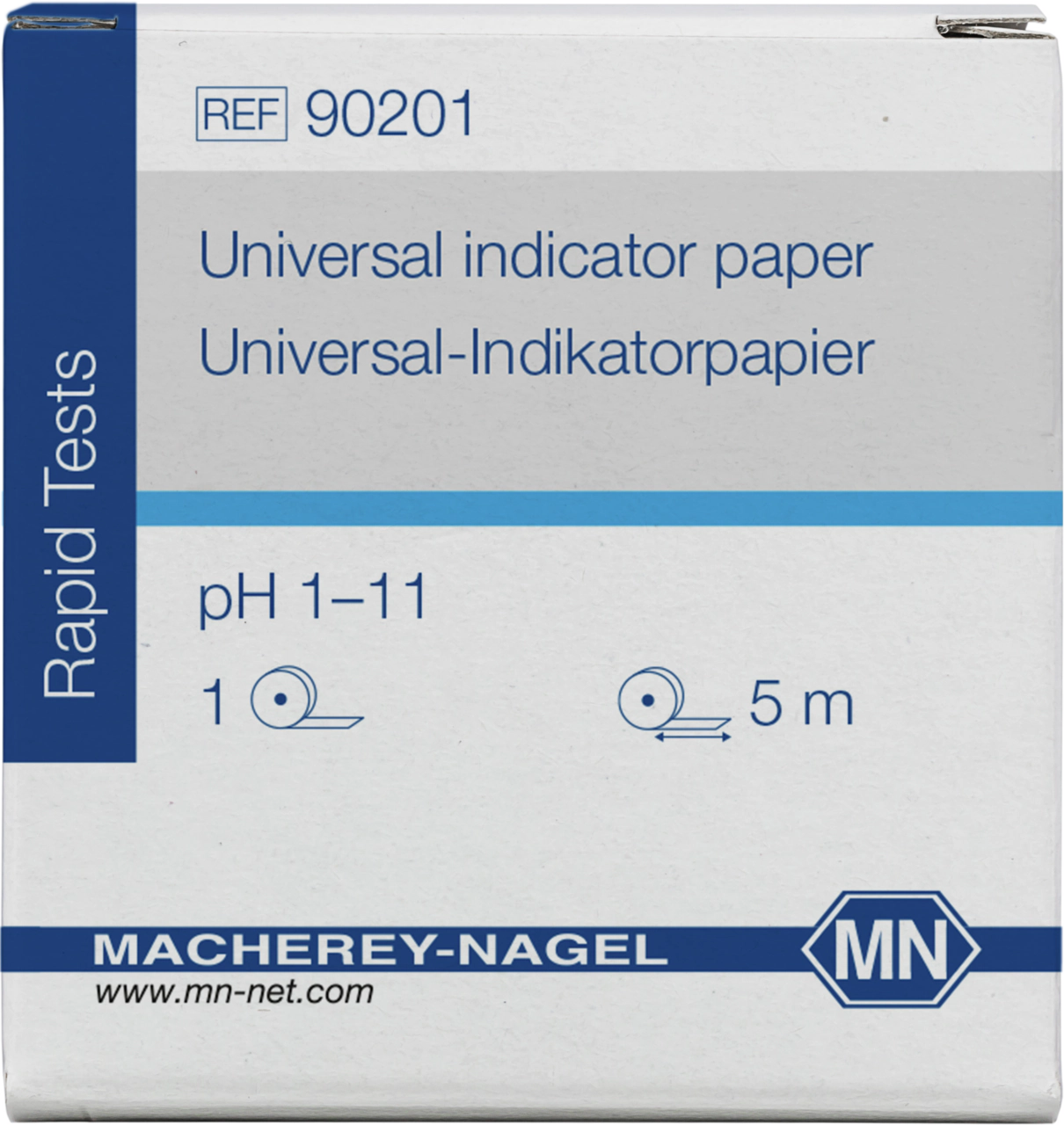 Universal indicator paper pH 1–11, reel