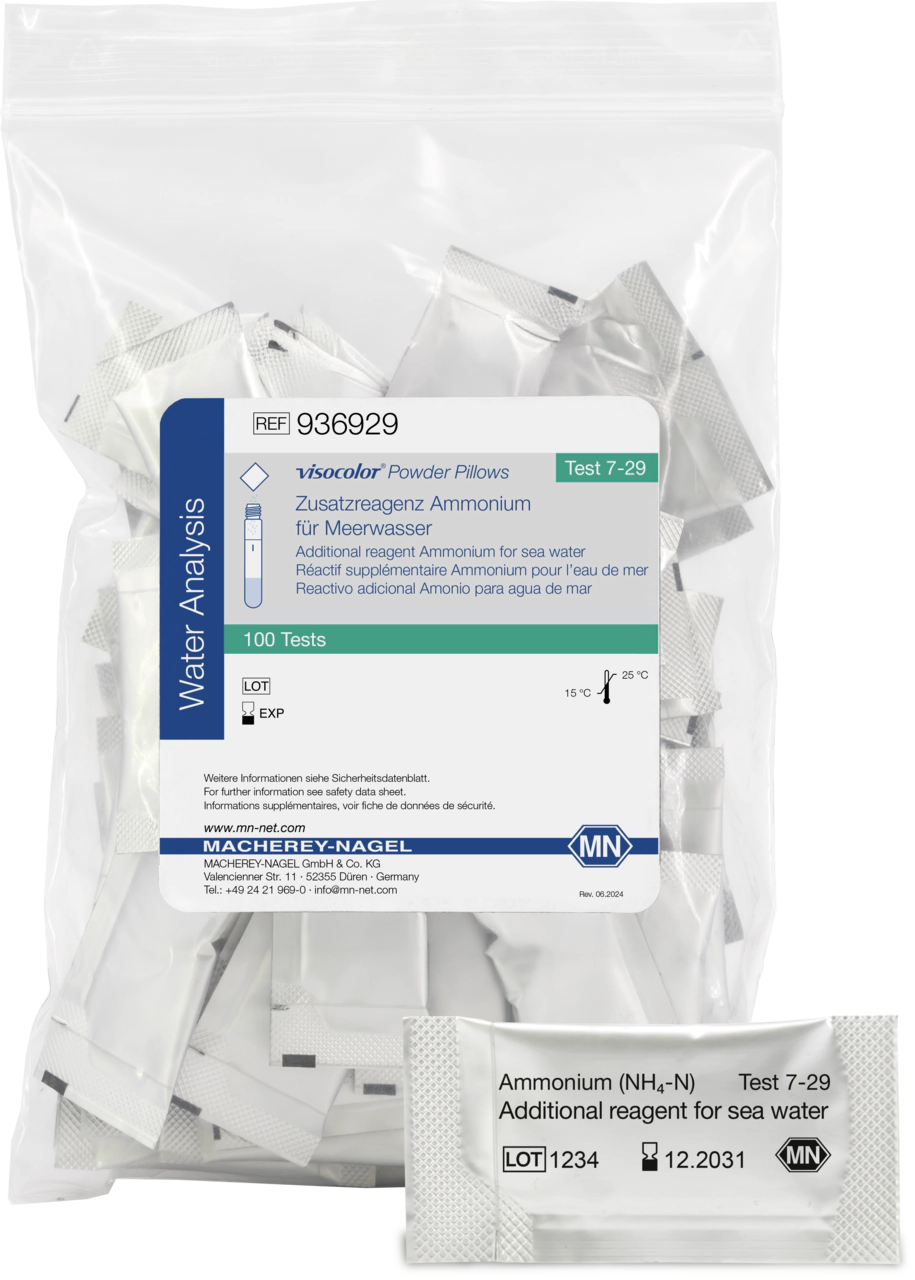 Additional reagent VISOCOLOR Powder Pillows Ammonium for sea water