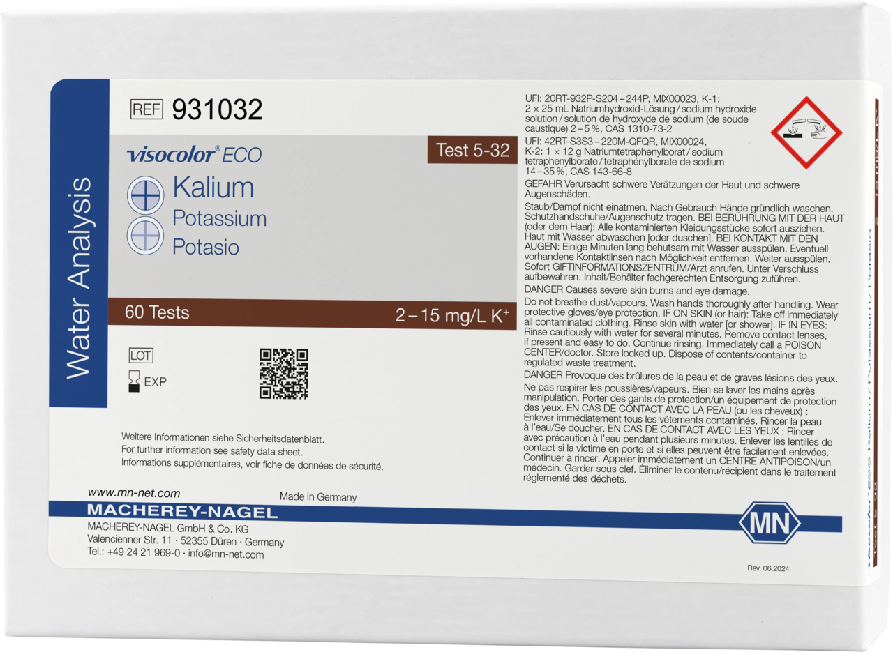 Colorimetric test kit VISOCOLOR ECO Potassium