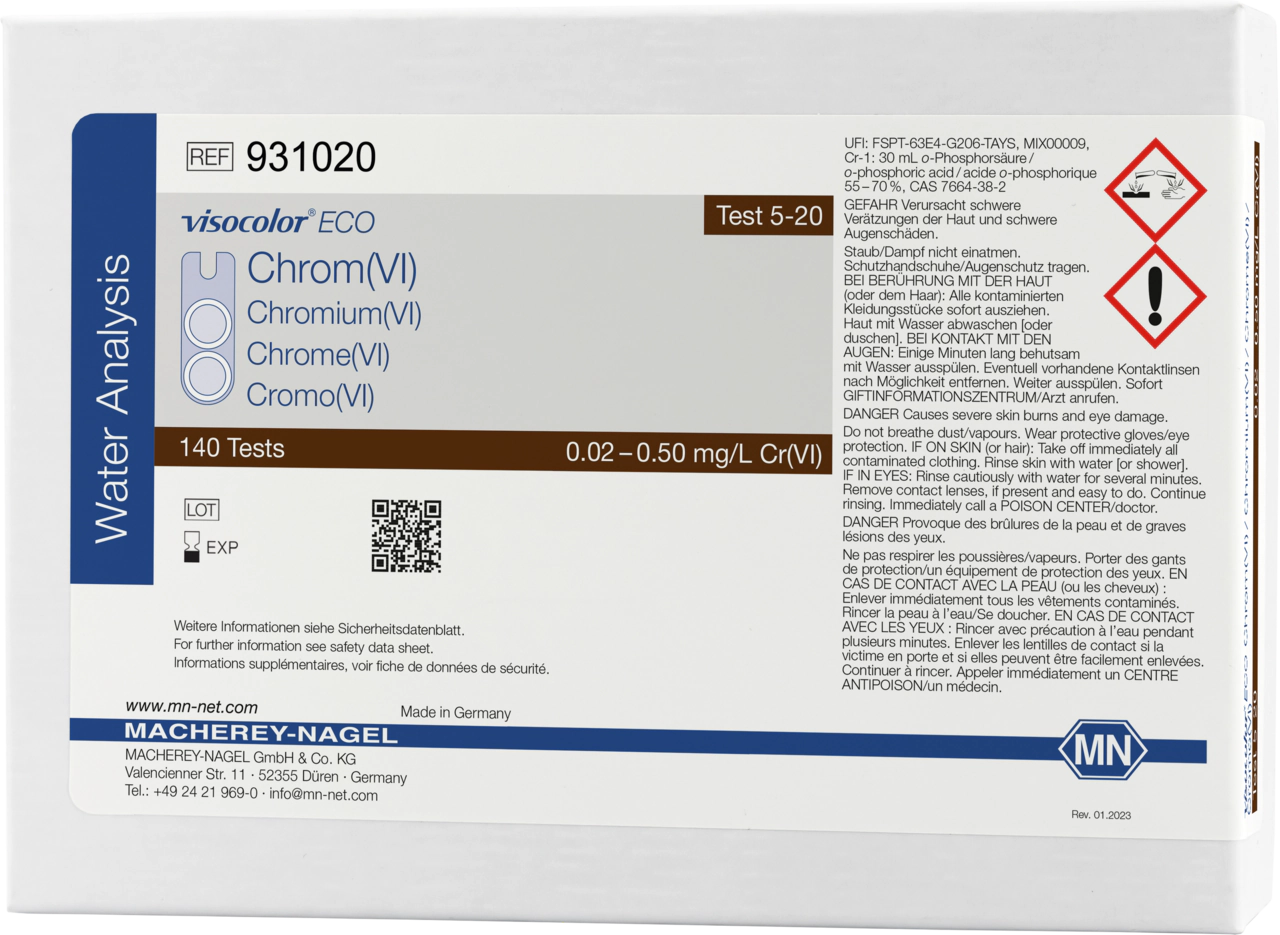 Colorimetric test kit VISOCOLOR ECO Chromium (VI)
