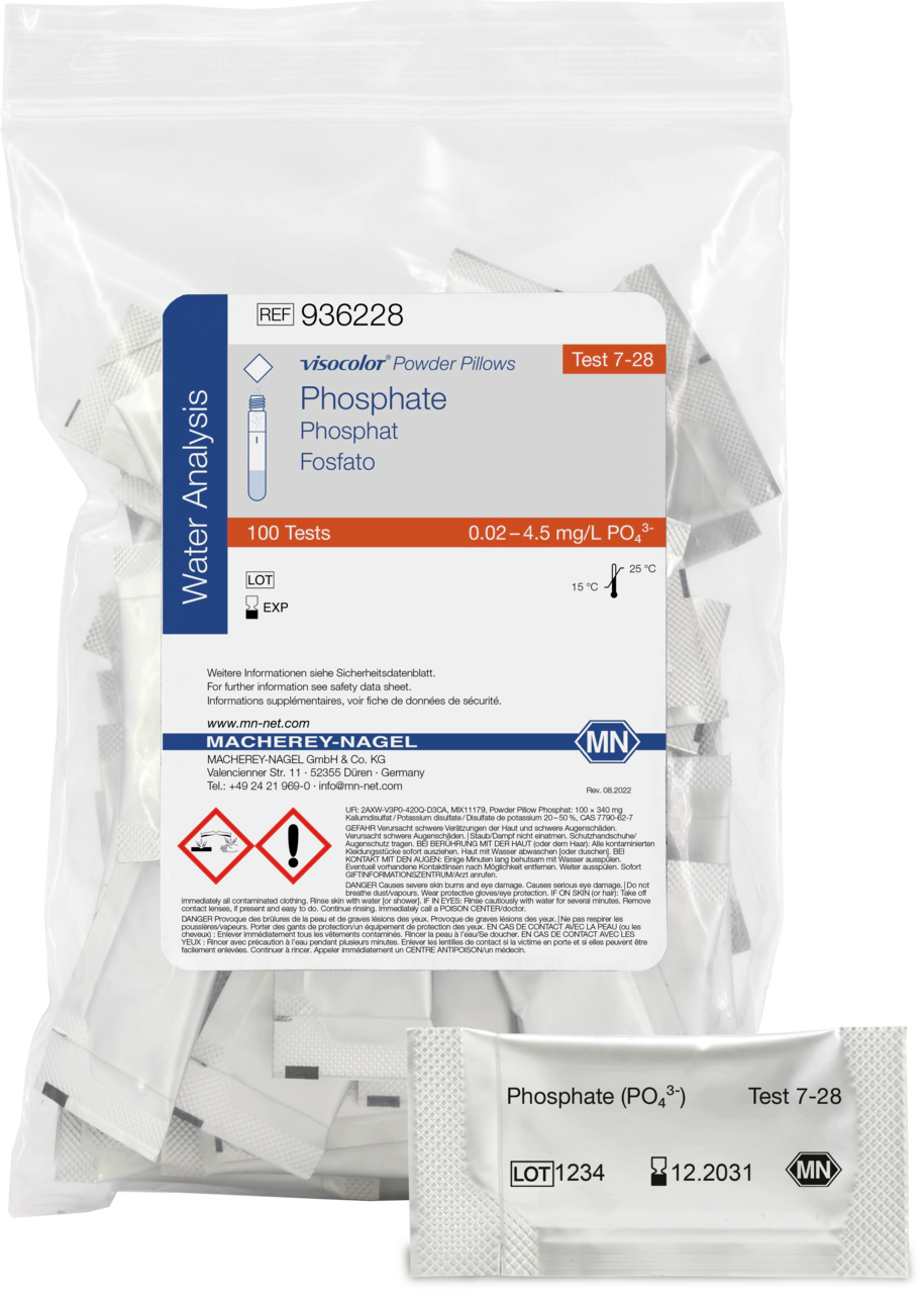 Reagents VISOCOLOR Powder Pillows Phosphate, photometric test