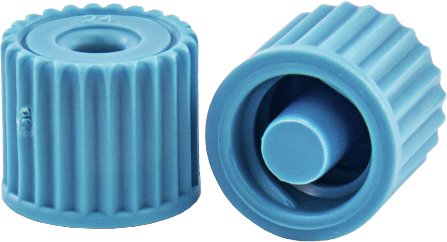 CHROMABOND Luer caps for SPE vacuum manifold, blue