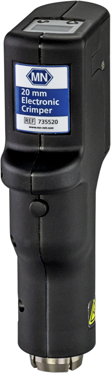 Crimping tool for 20 mm aluminum caps, electronic, battery-powered