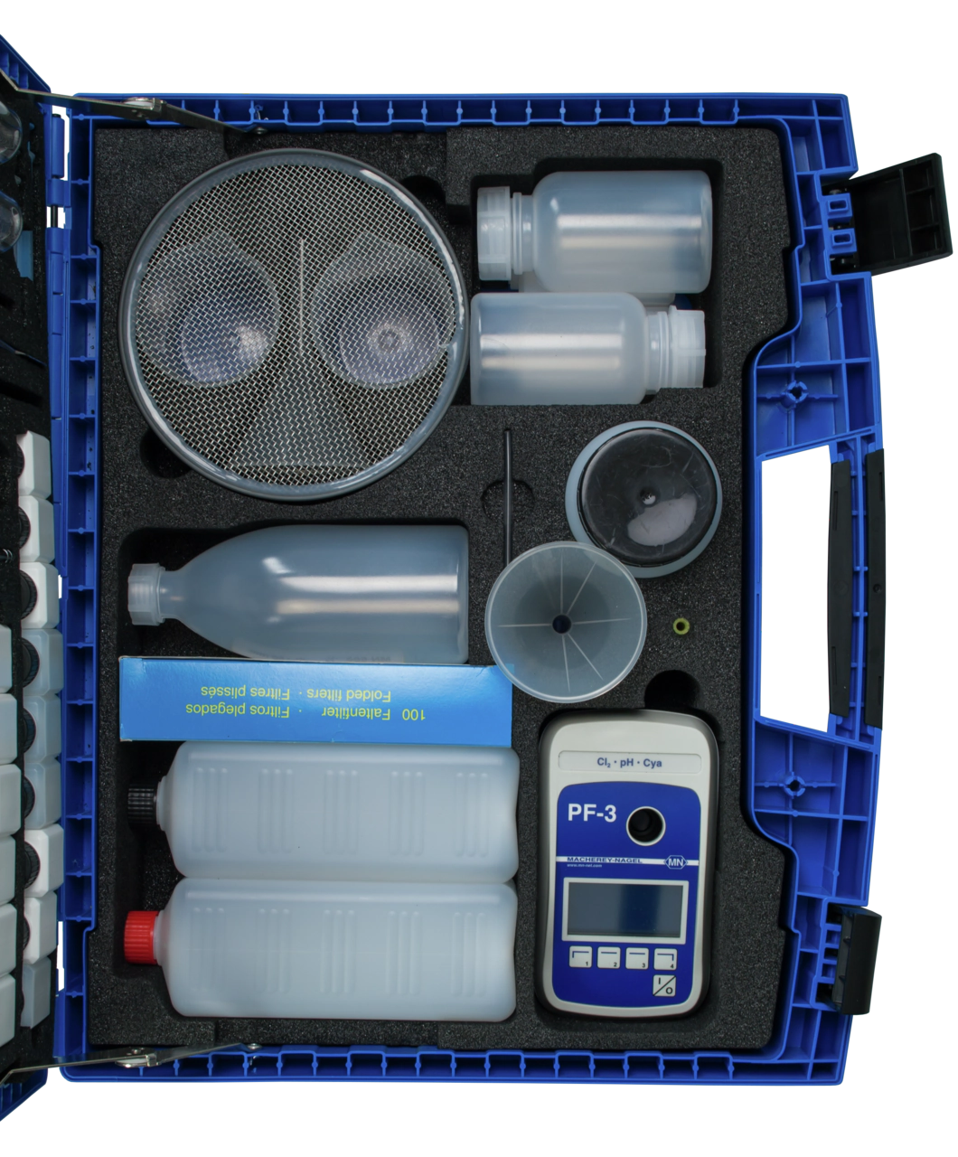 VISOCOLOR Reagent case for soil analysis with PF‑3 Soil, with accessories