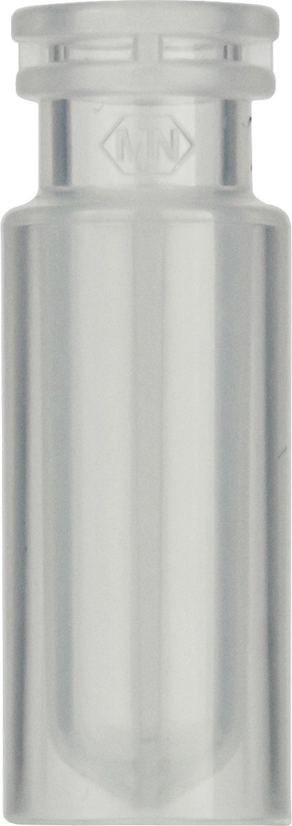 Snap ring/crimp neck vial, N 11, 11.6x32.0 mm, 0.7 mL,round bottom insert,PP tr.