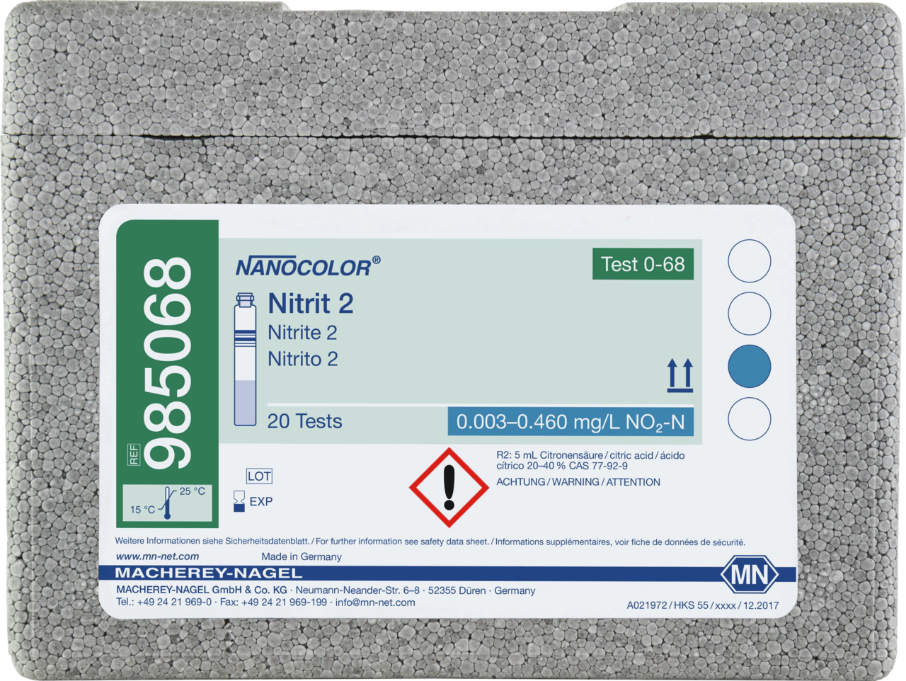 Tube test NANOCOLOR Nitrite 2
